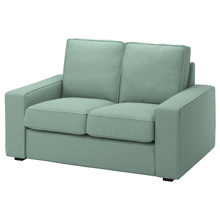 KIVIK cover for compact 2 seater sofa, Tallmyra chenille, light green IKEA