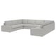 Option: KIVIK U-shaped sofa, 7-seat, Tallmyra white/black