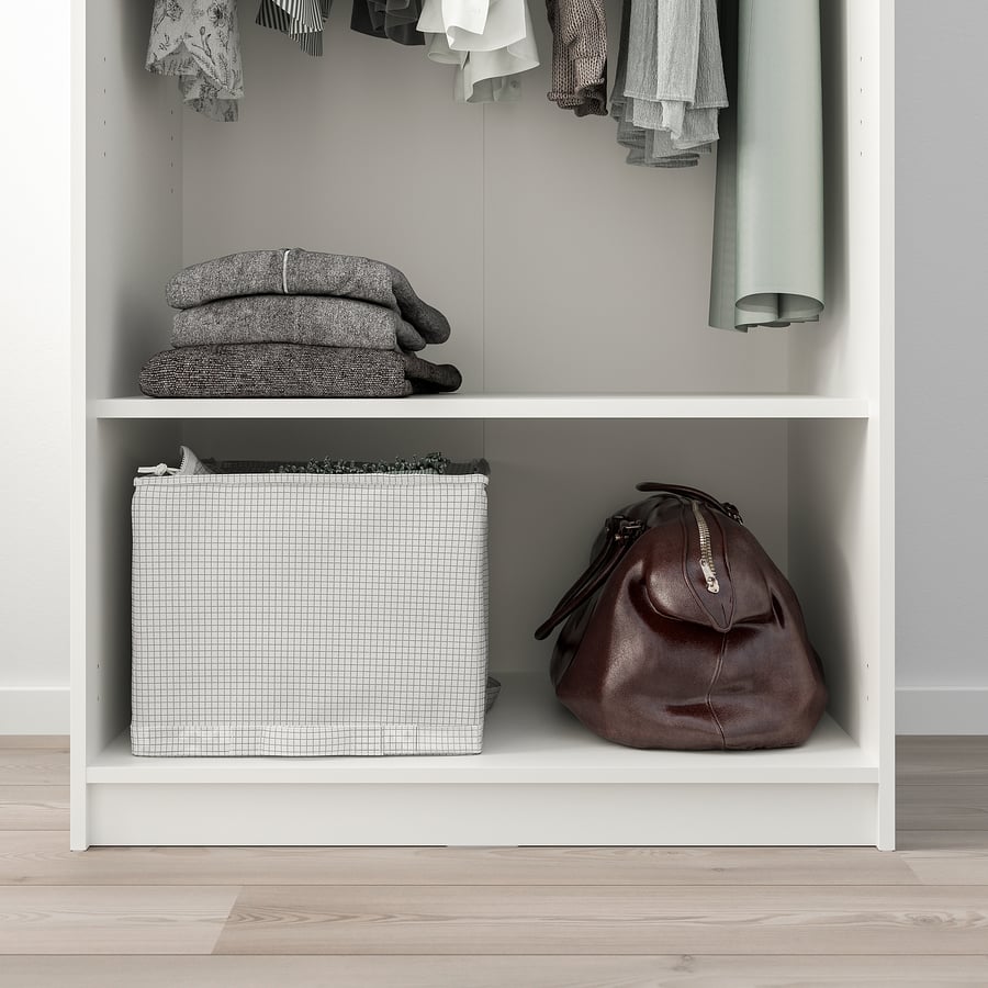 KLEPPSTAD white, Wardrobe with 2 doors IKEA