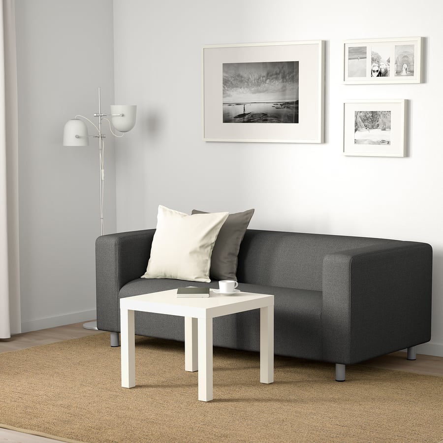 KLIPPAN 2 seater sofa, Flackarp medium grey IKEA