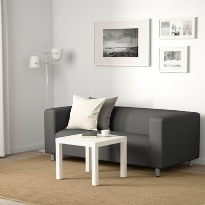 KLIPPAN 2-seat sofa, Flackarp medium grey