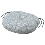 KLÖSAN Chair cushion, outdoor, blue, 35 cm