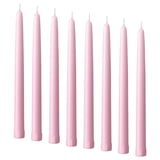 KLOKHET Unscented candle, light pink, 25 cm