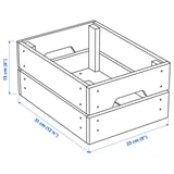 KNAGGLIG Box, pine, 23x31x15 cm