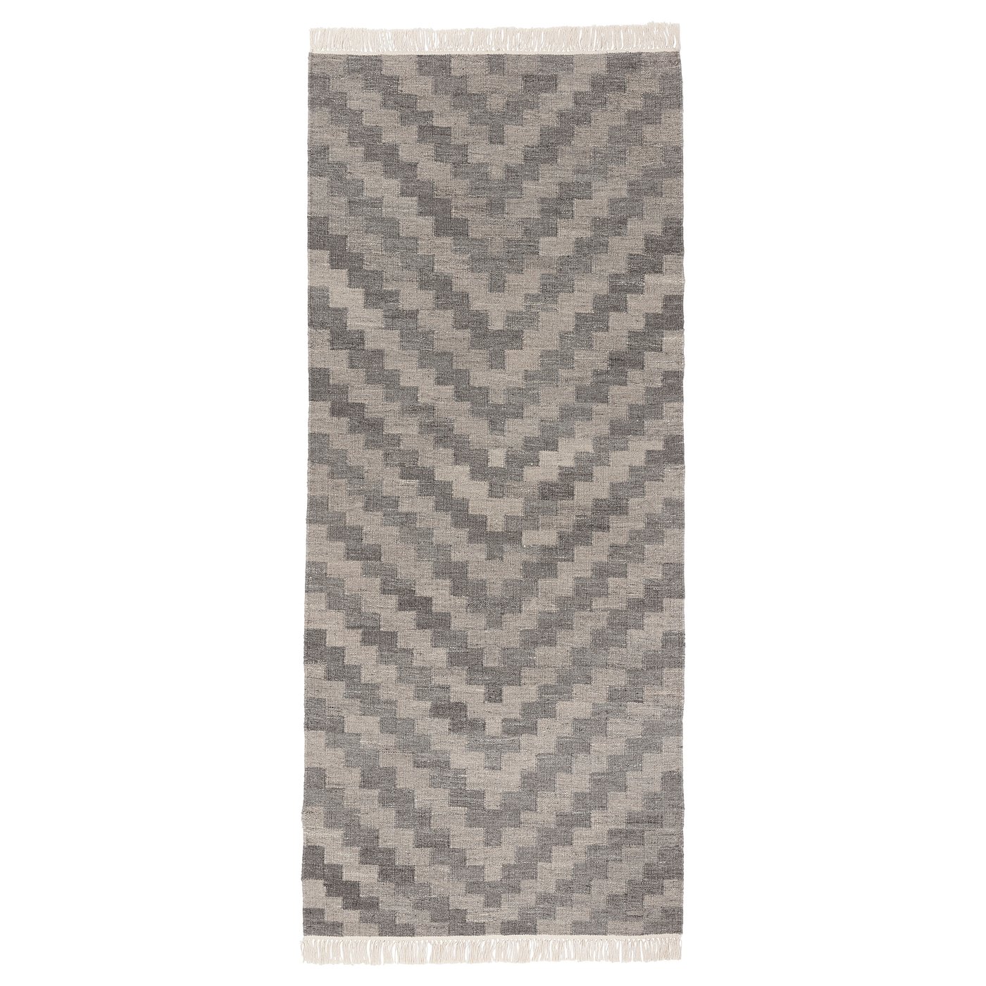KNAPPHIRS rug, flatwoven, grey/handmade, 80x200 cm - IKEA UK