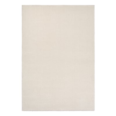 KNARDRUP Rug, low pile, white, 160x230 cm