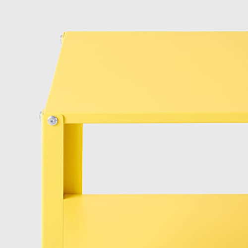 KNARREVIK bedside table, bright yellow, 42x34 cm IKEA
