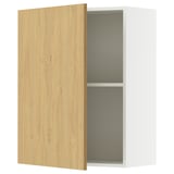 KNOXHULT Wall cabinet with door, oak effect, 60x75 cm
