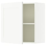 KNOXHULT Wall cabinet with door, white frame, 60x60 cm