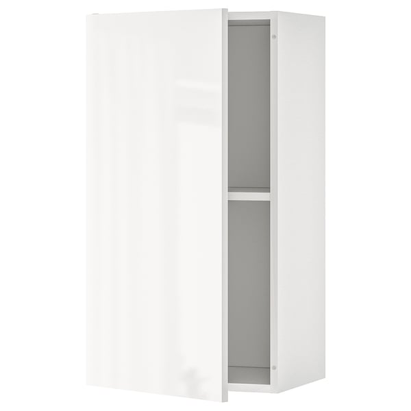 KNOXHULT Wall cabinet with door - high-gloss white - IKEA