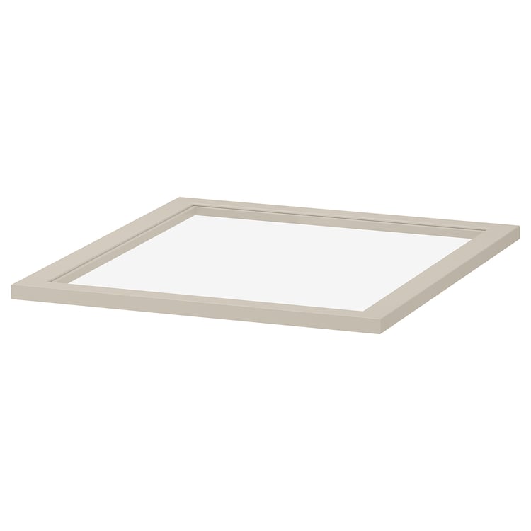 KOMPLEMENT glass shelf, greybeige, 50x58 cm IKEA
