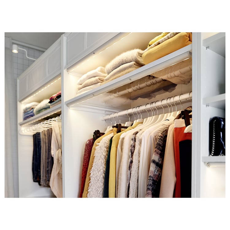 KOMPLEMENT white, Glass shelf, 100x58 cm IKEA