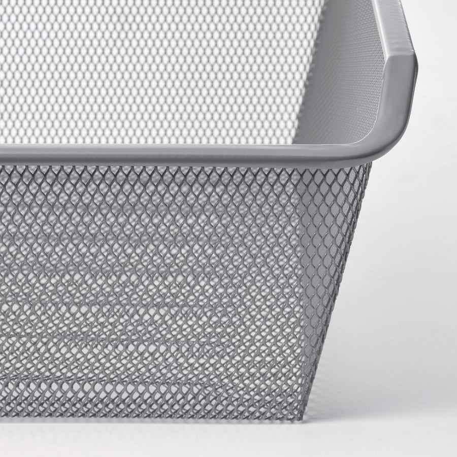 KOMPLEMENT mesh basket with pullout rail, dark grey, 75x58 cm IKEA