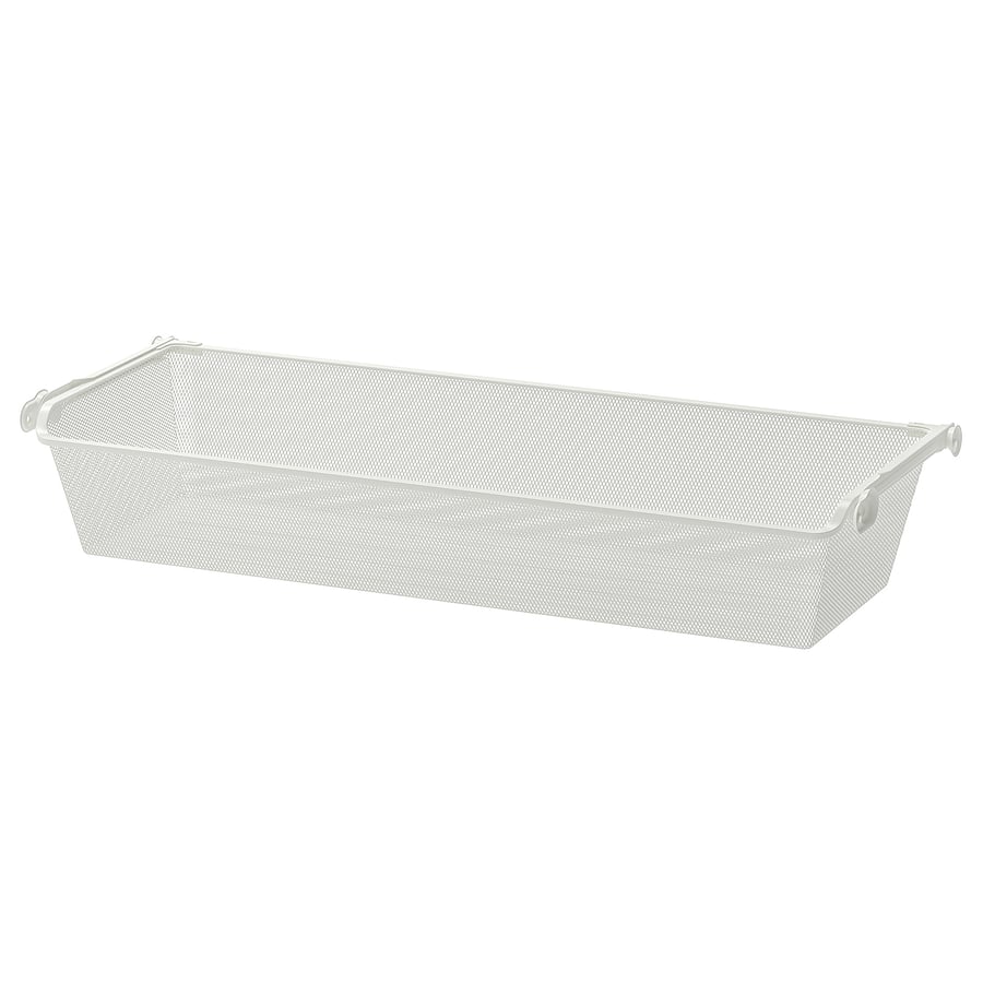KOMPLEMENT mesh basket with pullout rail, white, 100x35 cm IKEA