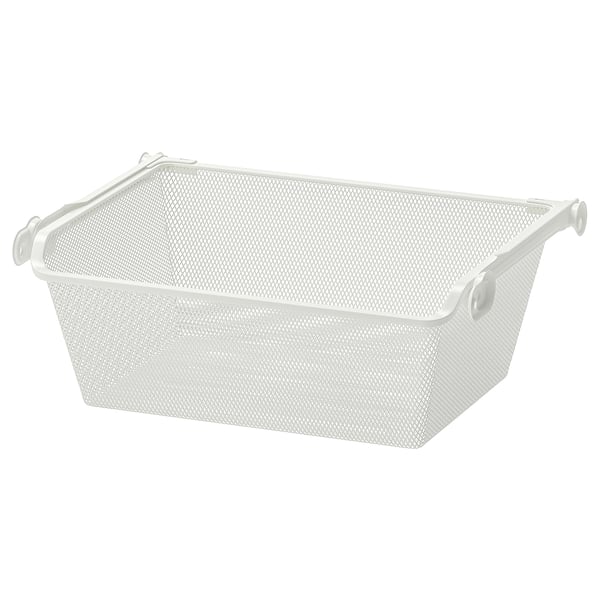 KOMPLEMENT mesh basket with pullout rail, white, 50x35 cm IKEA