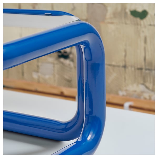 KONSTRUNDA Side table, blue, 71x62x38 cm