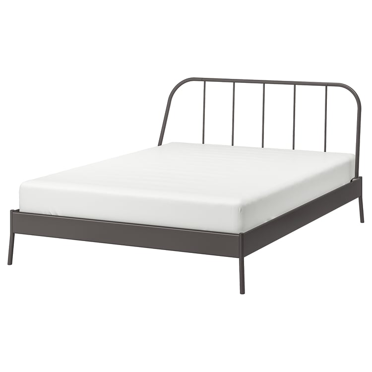 KOPARDAL grey, Luröy, Bed frame, Standard Double IKEA