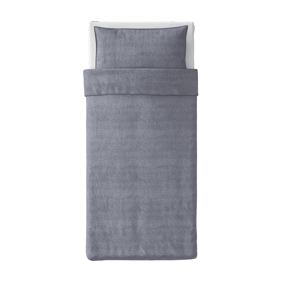 KOPPARBLAD Dark Blue Duvet Cover and Pillowcase, 150x200/50x80 cm IKEA