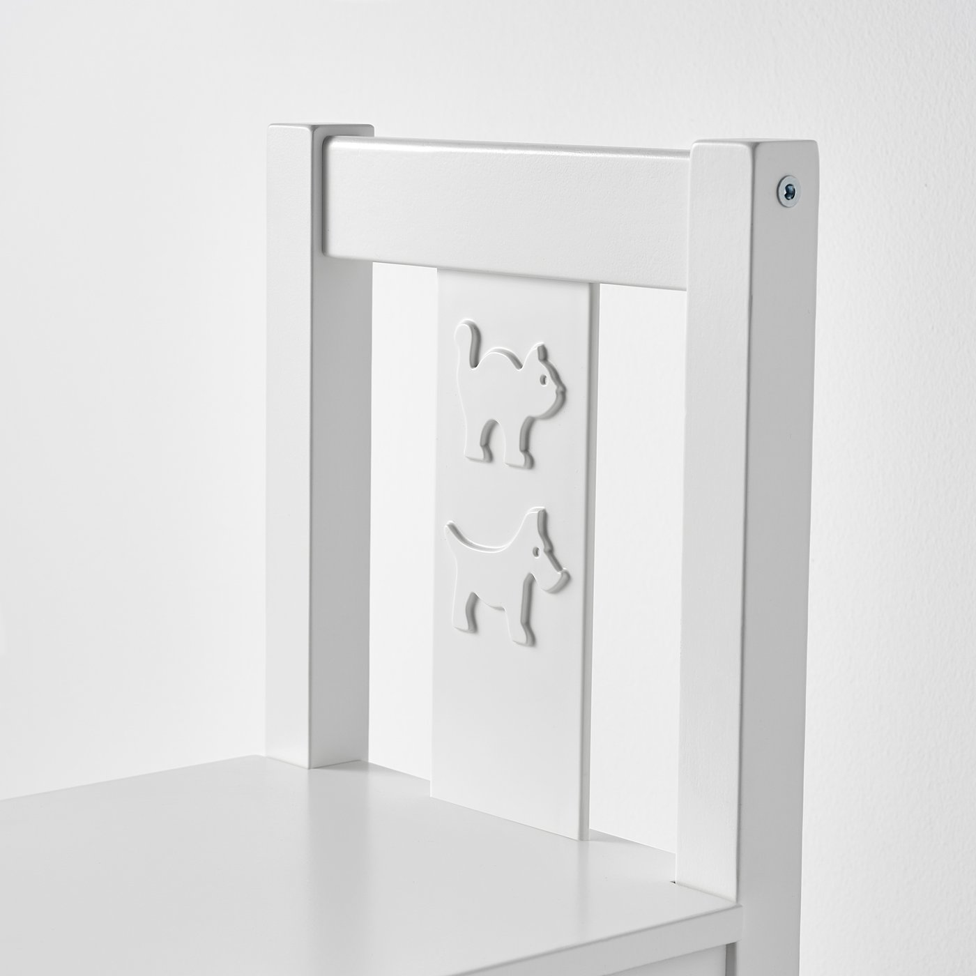 ikea white childrens chair