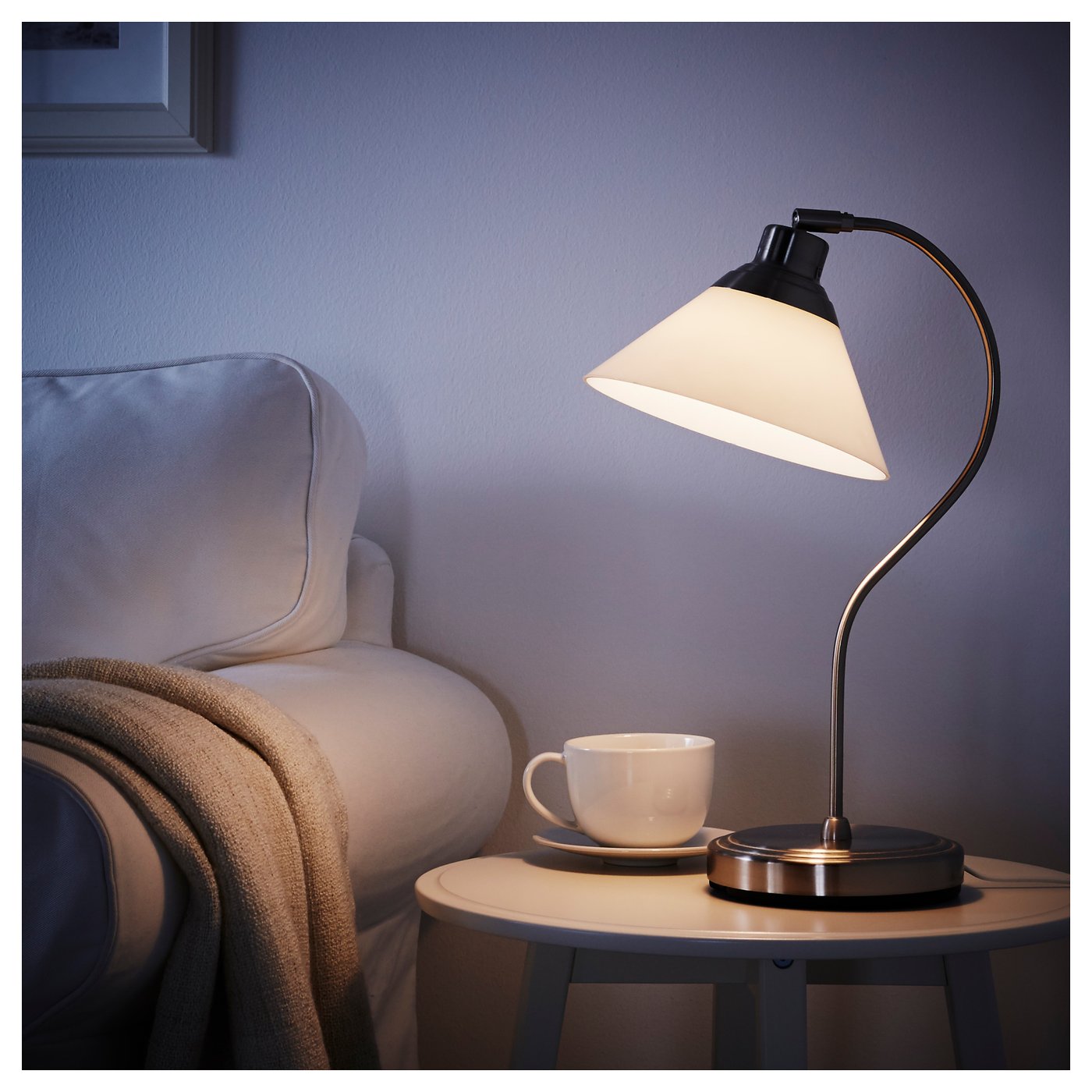 KROBY Table lamp Nickelplated/glass IKEA