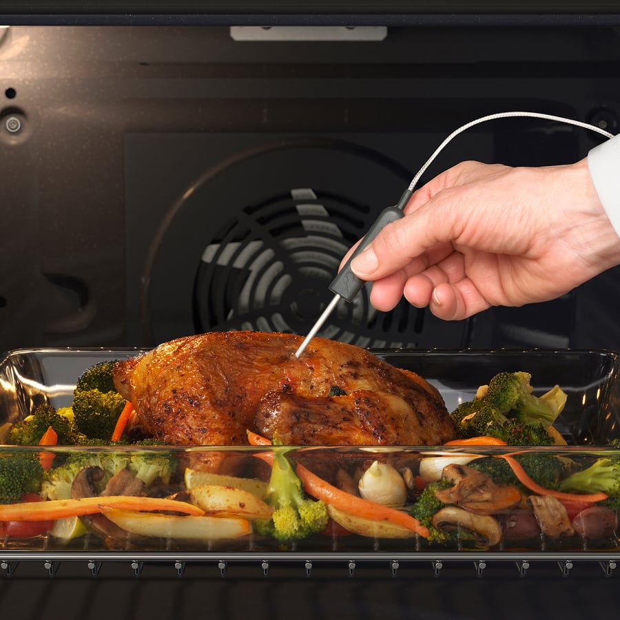 KULINARISK stainless steel, Forced air oven w steam function IKEA