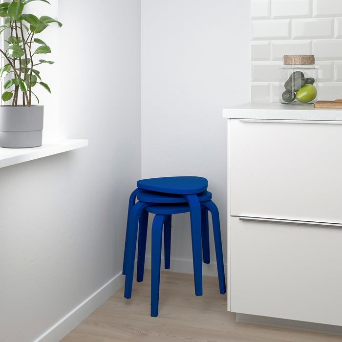 KYRRE stool, bright blue IKEA