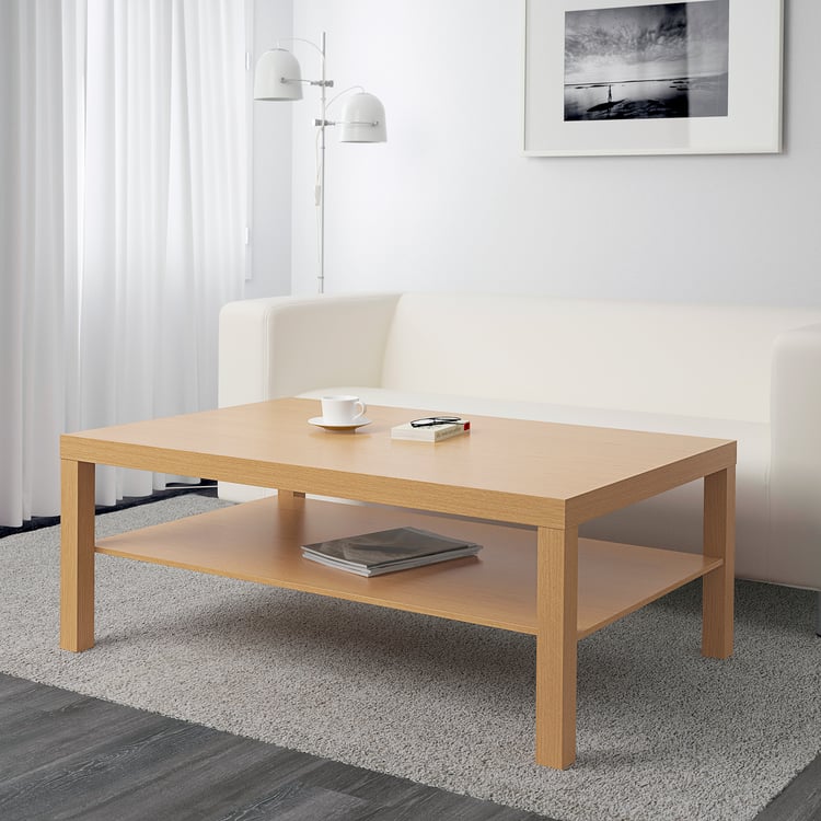 LACK coffee table, oak effect, 118x78 cm IKEA