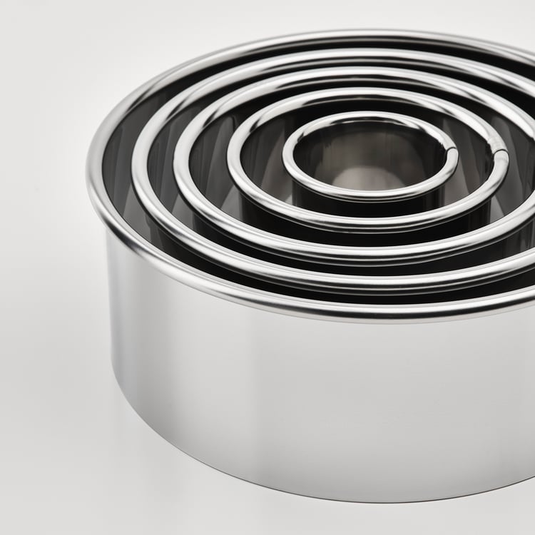 LÄTTBAKAD cookie cutter, set of 5, silvercolour IKEA