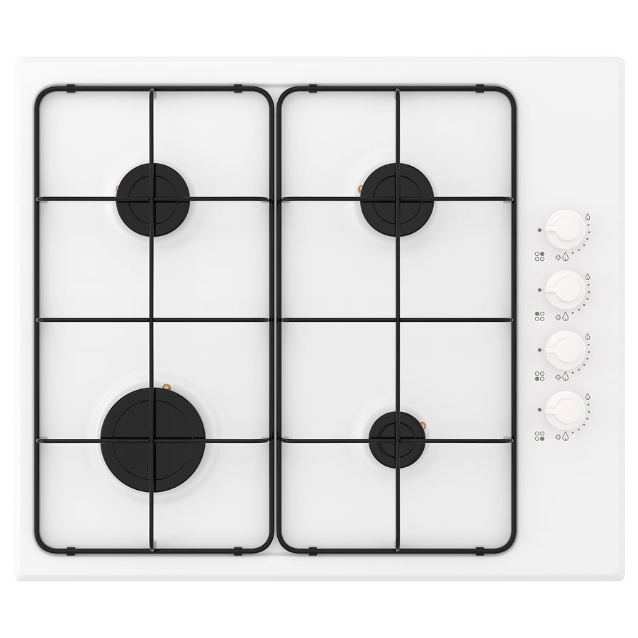 LAGAN gas hob, white, 59 cm IKEA