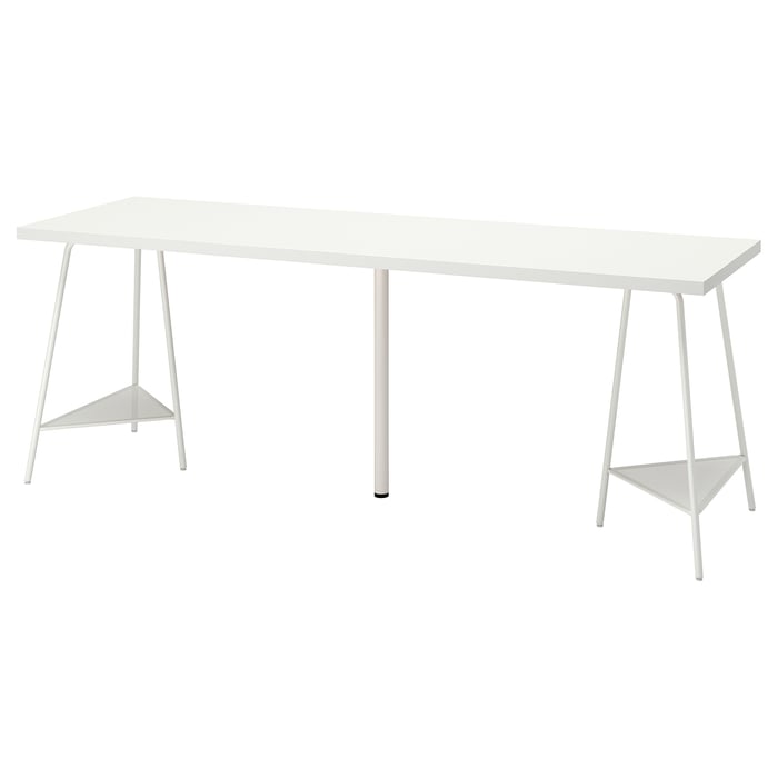 LAGKAPTEN / TILLSLAG desk, white, 200x60 cm IKEA