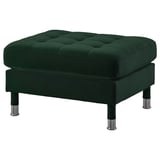 LANDSKRONA Footstool, Djuparp dark green/metal