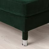 LANDSKRONA Footstool, Djuparp dark green/metal