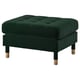 Option: LANDSKRONA Footstool, Djuparp dark green/wood