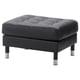 Option: LANDSKRONA Footstool, Grann/Bomstad black/metal