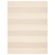 A rectangular, off-white LANDSVÄG rug with a textured, striped pattern. Made of polypropylene and polyester.