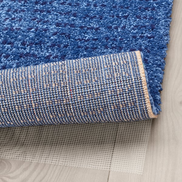 LANGSTED dark blue, Rug, low pile, 133x195 cm - IKEA