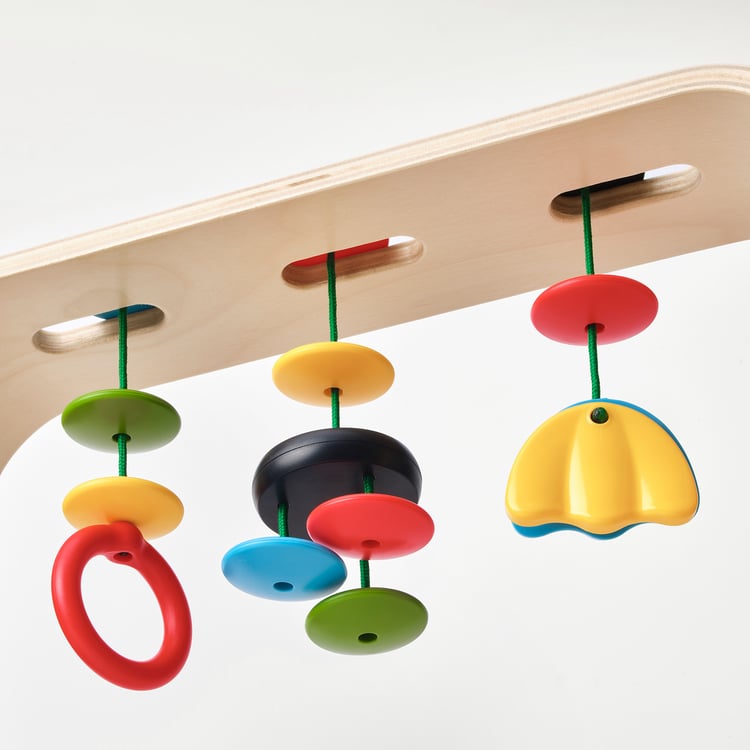 LEKA baby gym, birch/multicolour IKEA