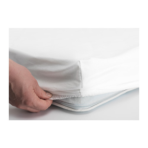 LEN Fitted sheet for cot White 60 x 120 cm IKEA