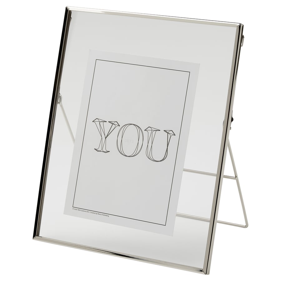 LERBODA Silver Colour Photo Frame, 20x25 cm IKEA