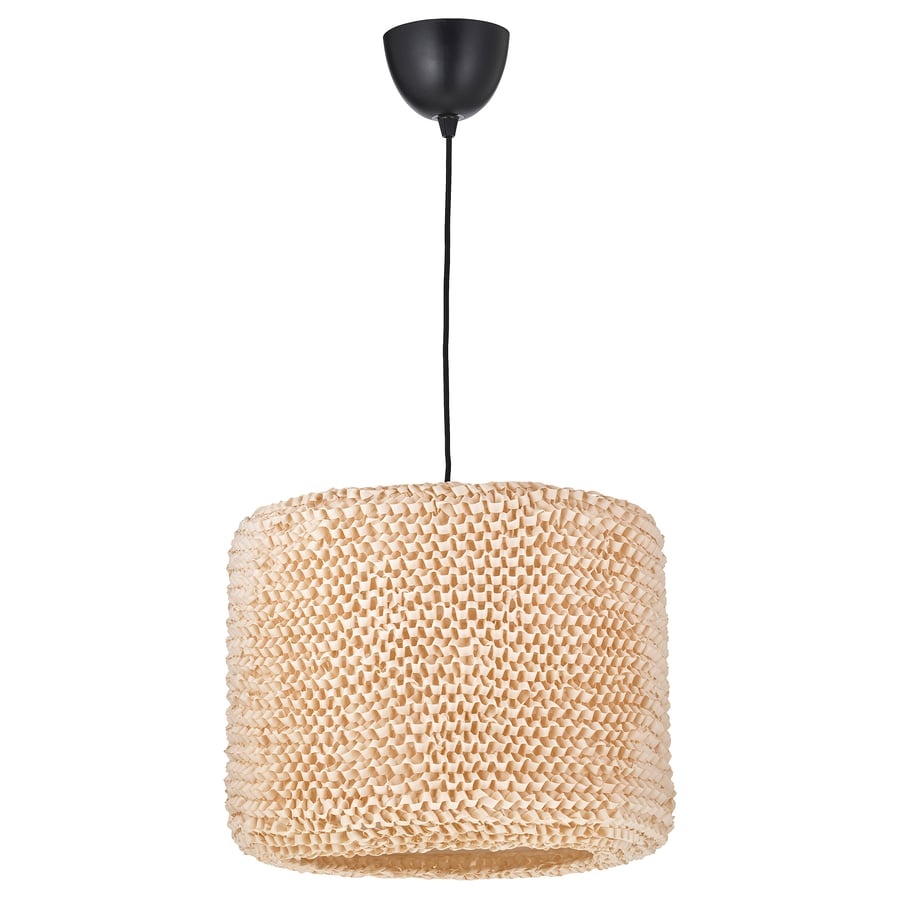 LERGRYN / SUNNEBY pendant lamp, beige/black, 42 cm IKEA