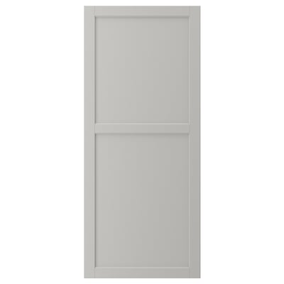 LERHYTTAN Door, light grey, 60x140 cm
