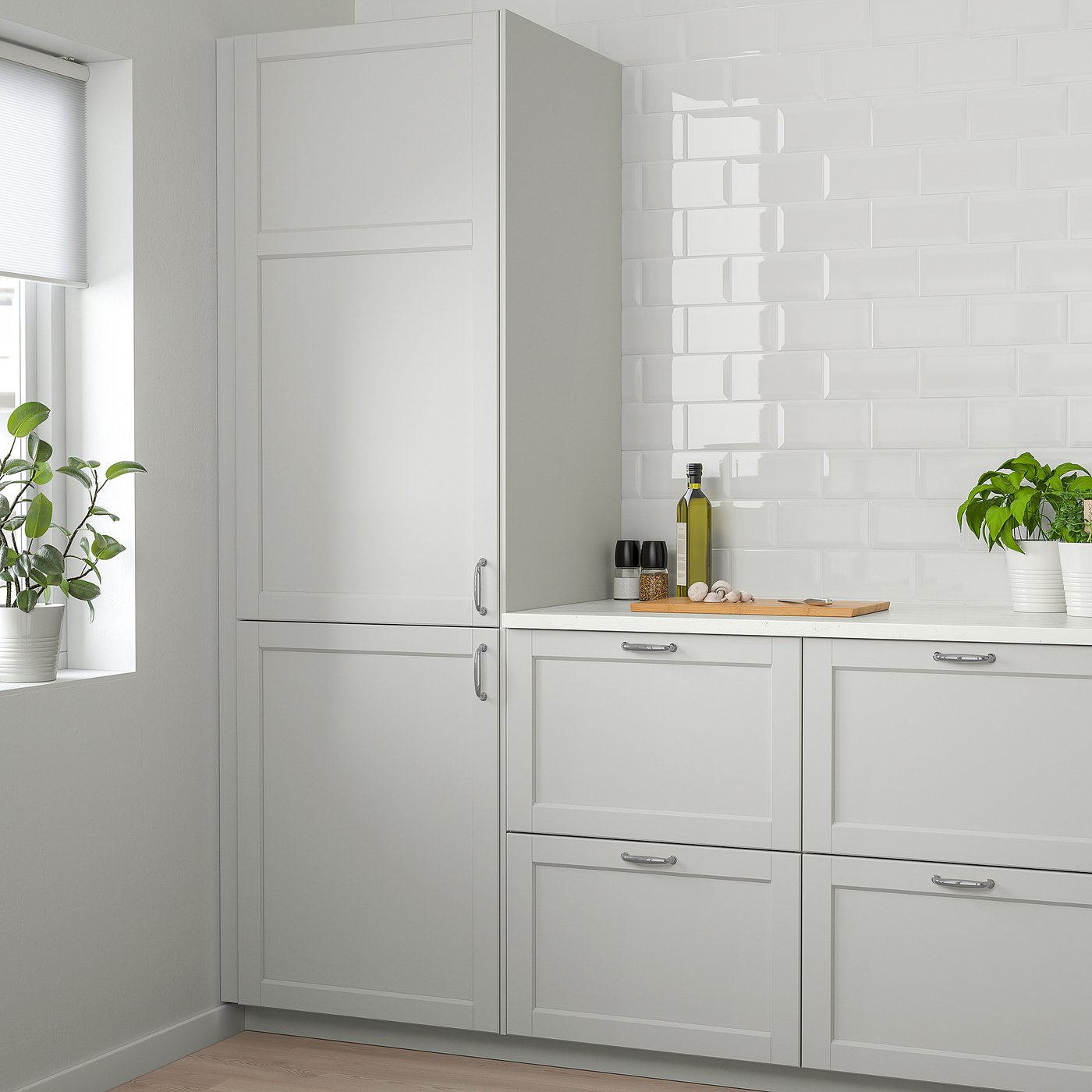 LERHYTTAN Light Grey Kitchen Grey Shaker Kitchen IKEA