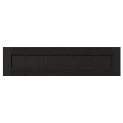 LERHYTTAN Drawer front, black stained, 80x20 cm