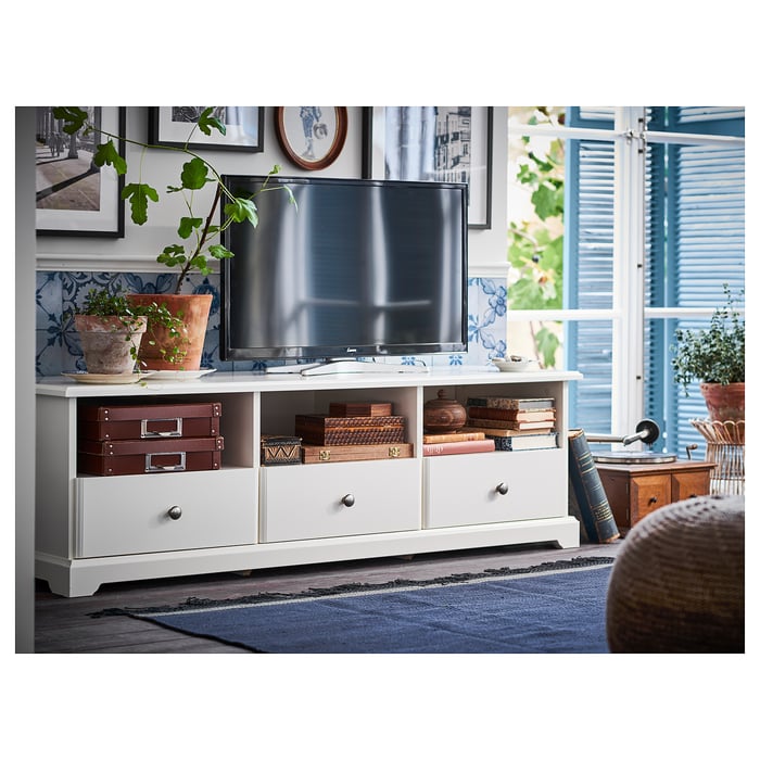 LIATORP white, TV bench, 145x49x45 cm - IKEA