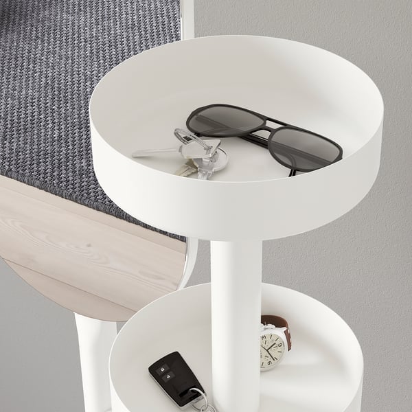 LIERSKOGEN white, Valet stand with mirror IKEA