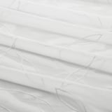 LILLEGERD Sheer curtains, 1 pair, white leaves/with rod pocket, 145x250 cm