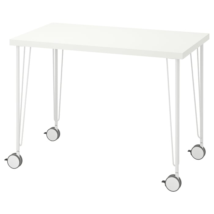 LINNMON / KRILLE desk, white, 100x60 cm IKEA