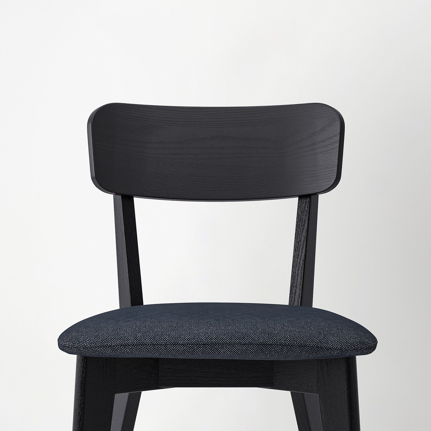IKEA LERHAMN 黒 ダイニングチェア 4脚セット LISABO / LISABO dining table and 4 chairs, black/Tallmyra black