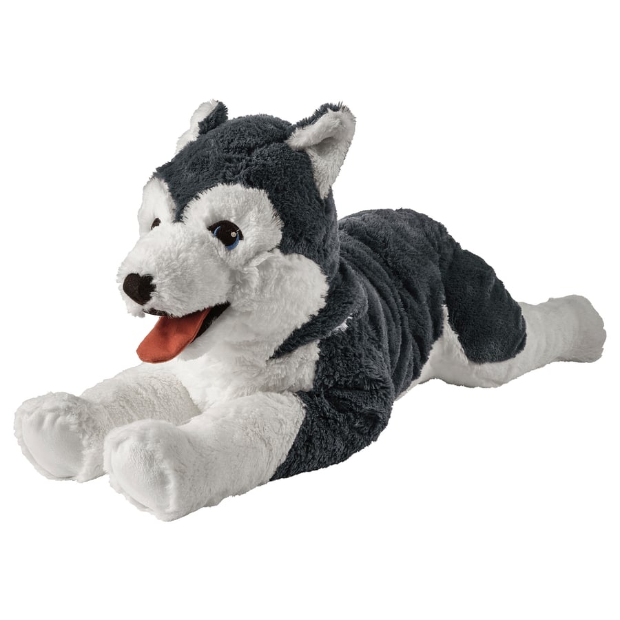 LIVLIG soft toy, dog/siberian husky, 57 cm IKEA