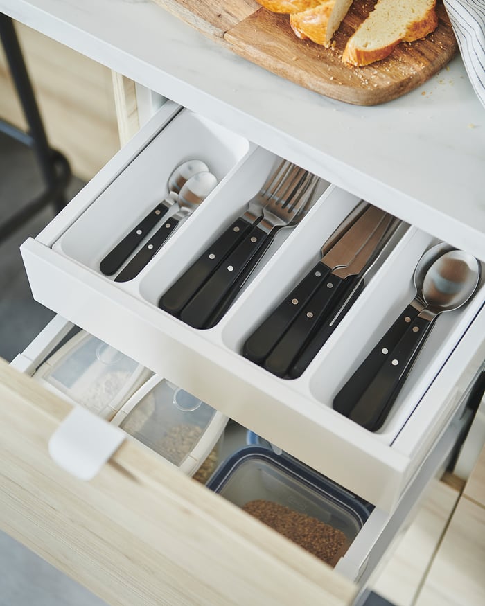 LIVNÄRA 24piece cutlery set, black IKEA